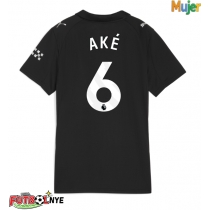 Camiseta Manchester City Nathan Ake #6 Visitante Equipación para mujer 2025-26 manga corta
